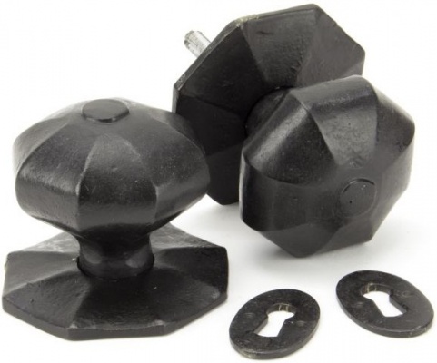 Octagonal Mortice/Rim Door Knob Set